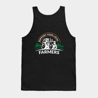 Support Your Local Farmers with Tractor Design Tank Top